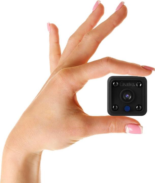 Image du produit Casativo Micro-IP-Kamera, Akkubetrieb, HD 720p, 120° Weitwinkel, Nachtsicht, WLAN (1280 x 720 pixels)