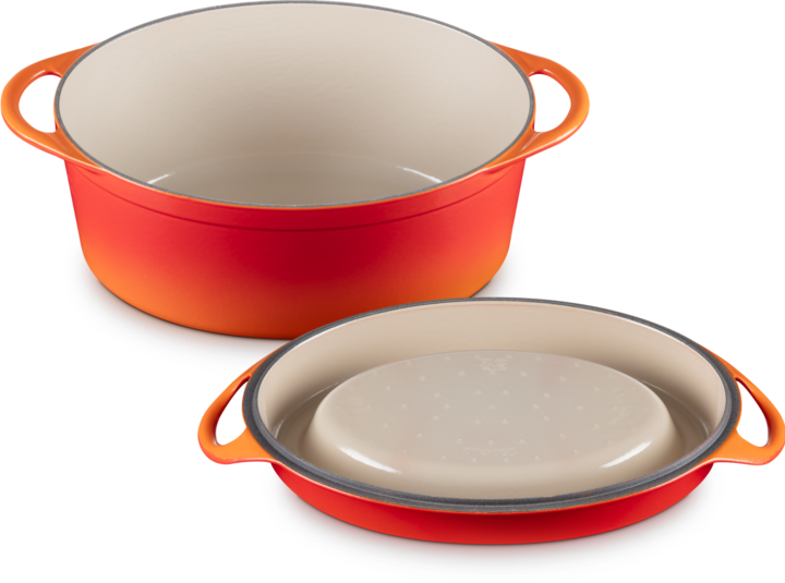 Productafbeelding Le Creuset Sapbrander, Doufeu ovaal (32 cm, Braadpan + kasserol, Gietijzer)