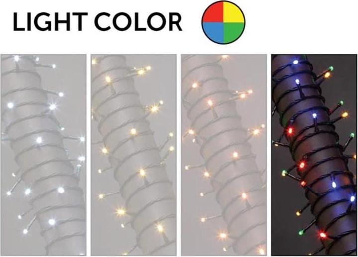 Actual product image Vellight Atria LED - for trees of 1.8 m - 220 LEDs - multicoloured - green cable - 24 V (1.80 m)