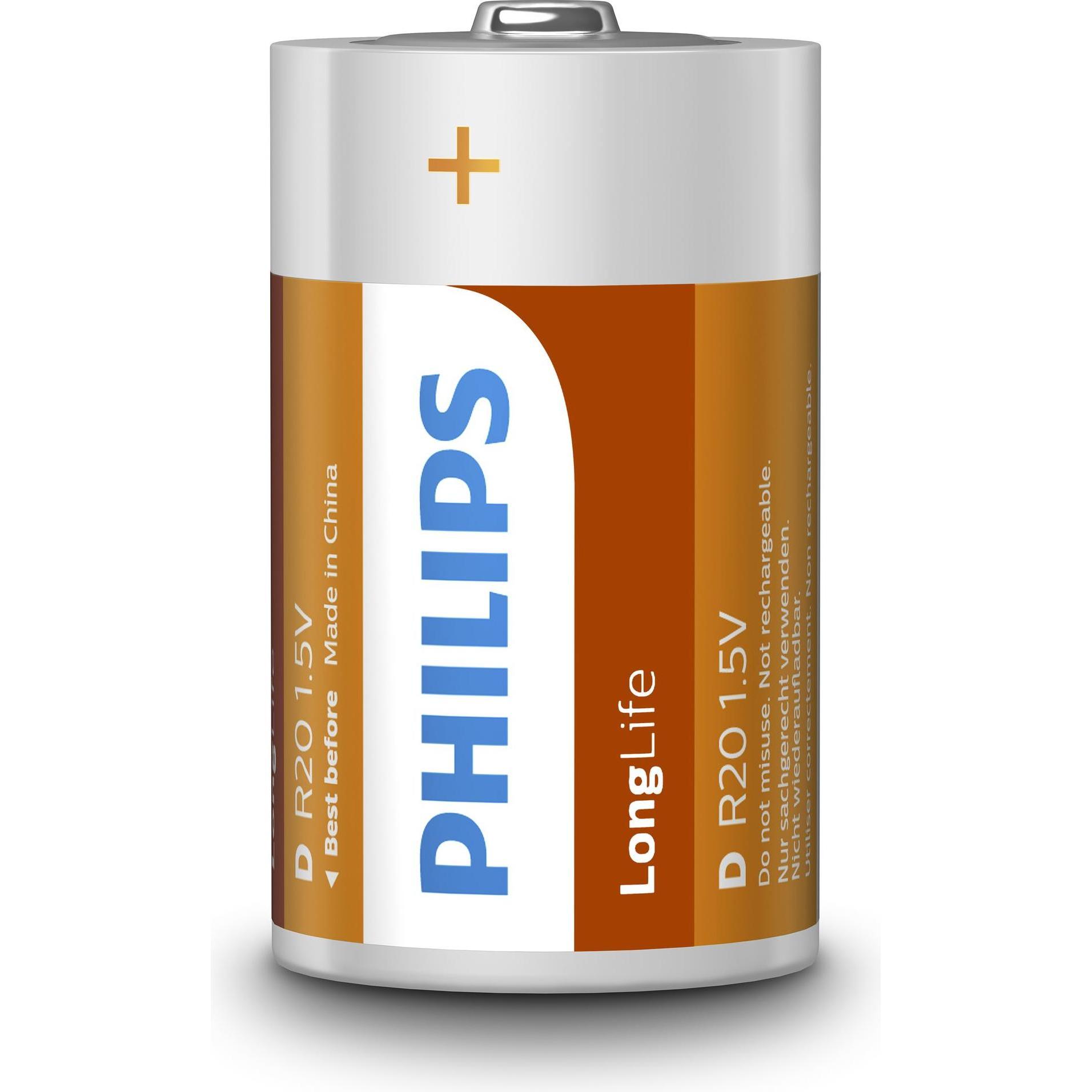 Thumbnail - ProPlus Philips Longlife Batterien D 2 Stück im Blister (2 Stk., D), Batterien + Akkus