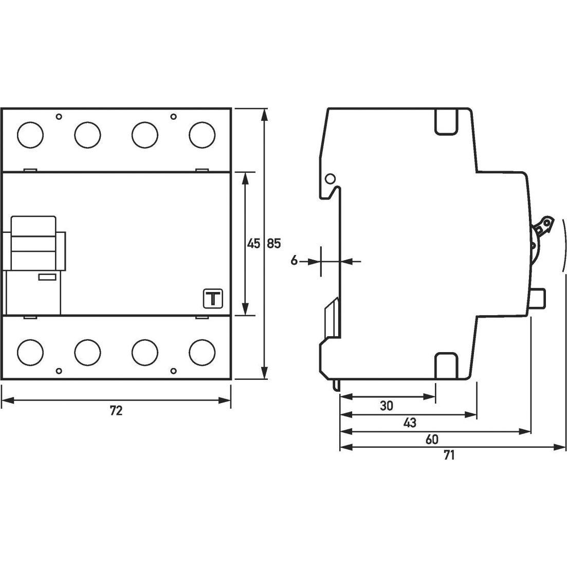 Doepke, Schutzschalter, DFS4 063-4/0,30-B+ H