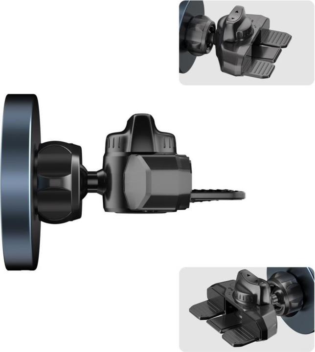 Actual product image Tech-Protect Mm15w-V5 Magnetic Magsafe CD & Vent Car Mount Wireless Charger 15w Black/Black