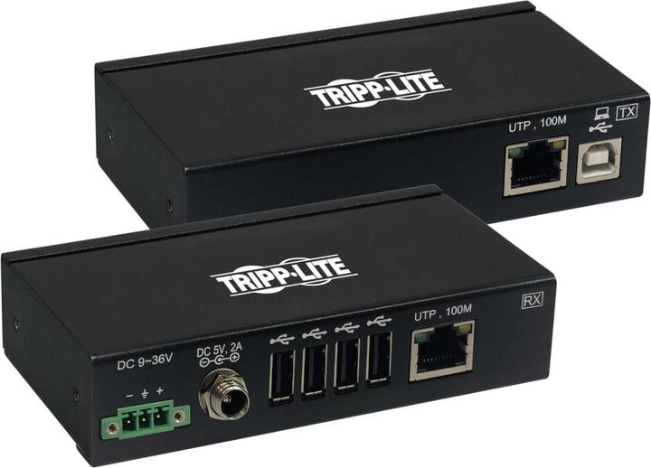 Produktbild Eaton 4-Port Industrial USB over Cat6 Extender ESD Protection PoC USB 2.0 Mountable 330ft. (USB-A, 4 Ports)