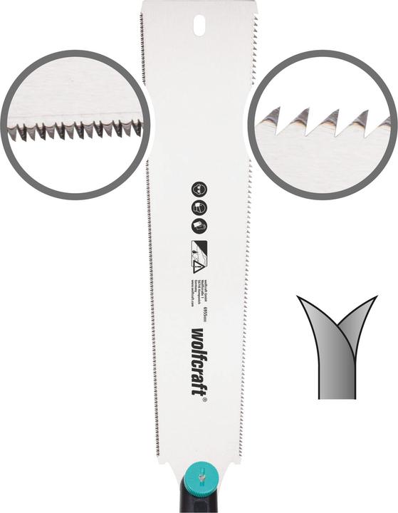 Produktbild wolfcraft 1 Japansäge doppelseitig verzahnt 240mm