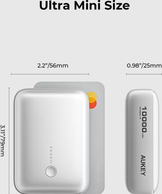 Image du produit Aukey Spark Mini (10000 mAh, 20 W, 37 Wh)