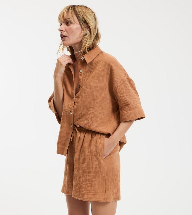 Produktbild La Redoute Collections Kurzpyjama aus Baumwollmusselin (L)