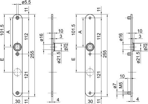 Produktbild Nickal Türdrücker-Halbgarnituren (Türgarnitur)