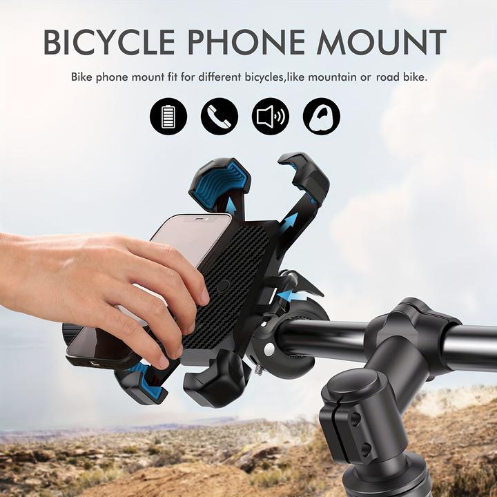 Produktbild PhoneLook Fahrrad Handyhalter mit stossfester Befestigung für Scooter / Motorrad / Roller