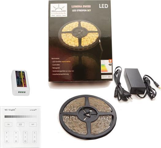 Image du produit Lumina Swiss Kit de bande LED 5m HD+ Bright Warm Indoor Smartpanel (Blanc chaud, 500 cm, Intérieur)