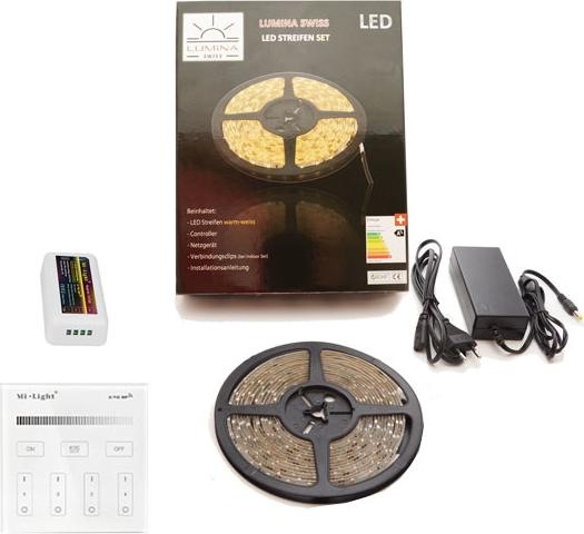 Image du produit Lumina Swiss Kit de bande LED 5m HD+ Bright Warm Indoor Smartpanel (Blanc chaud, 500 cm, Intérieur)