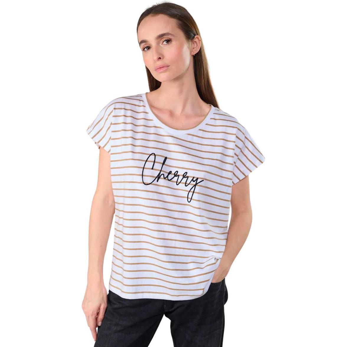 Le Temps Des Cerises, Damen, Shirt, t-hirt le temp de cerie cottard, Beige, (S)