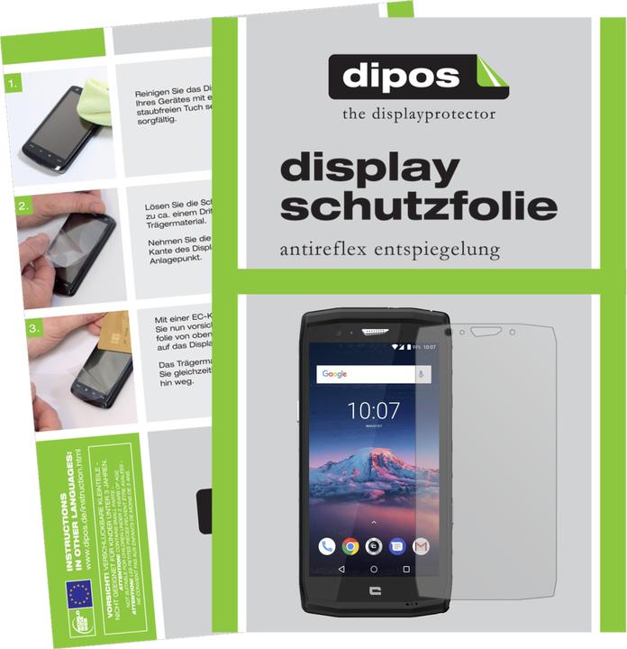 Dipos 2x Pellicola Protettiva Antiriflesso Per Crosscall Trekker X4 - Made In Germany