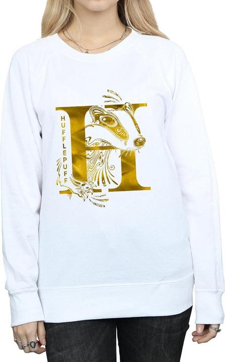 Actual product image Womens/Ladies Hufflepuff Badger Sweatshirt (L)