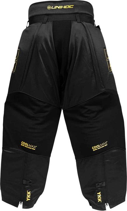 Actual product image Unihoc Goaliehose ALPHA EVOLAB schwarz/gold-XL (XL)