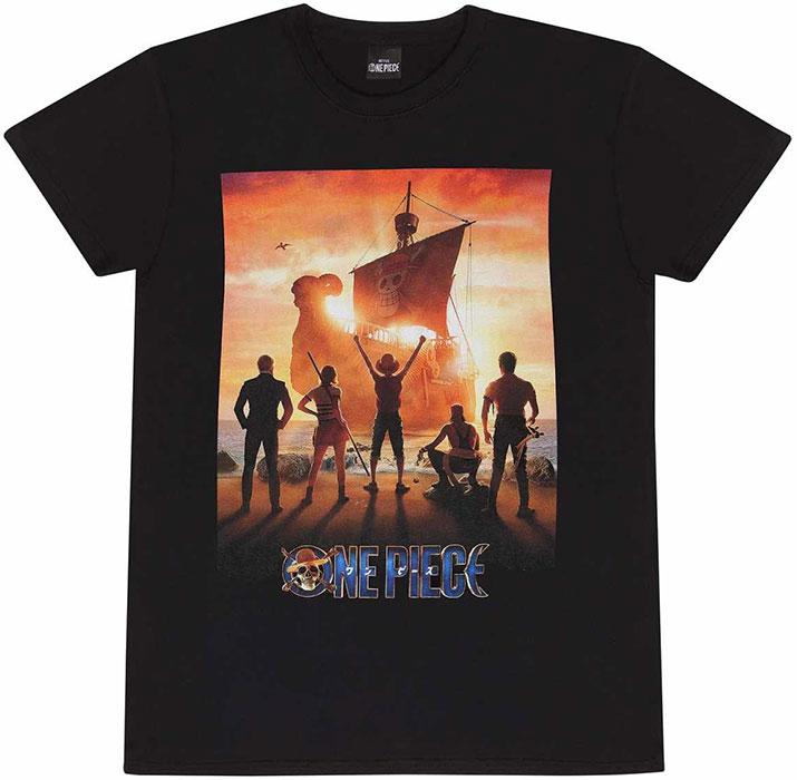 Produktbild Heroes Inc One Piece Key Art Herren T-Shirt Schwarz Regular, Schwarz, XXL (XXL)