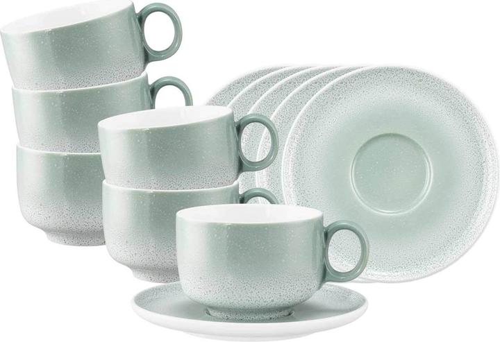 Produktbild Seltmann Sento Home Milchkaffeetassen mit Untertassen (350 ml, 6x)