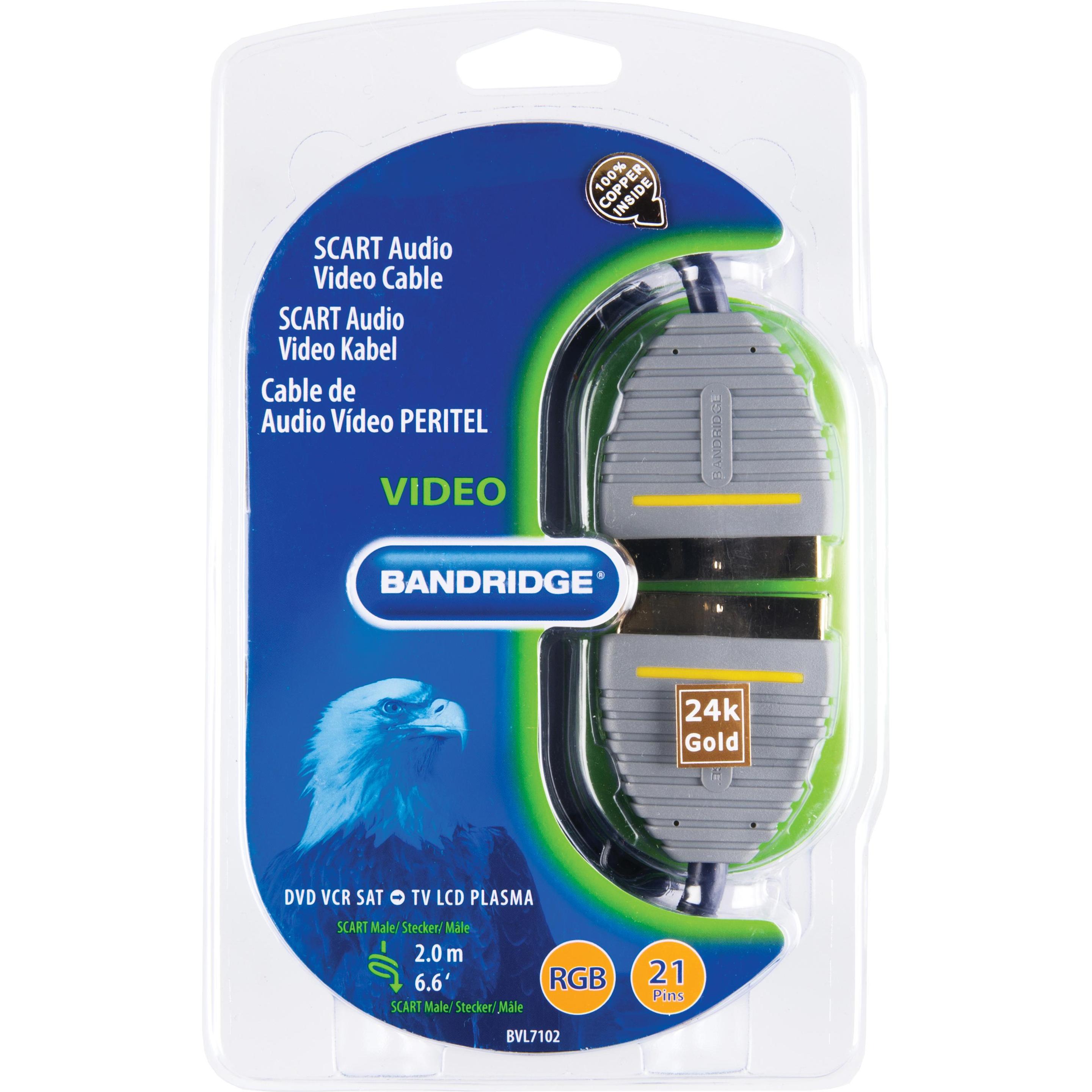 Thumbnail - Bandridge BVL7102 (2 m, Scart), Video Kabel