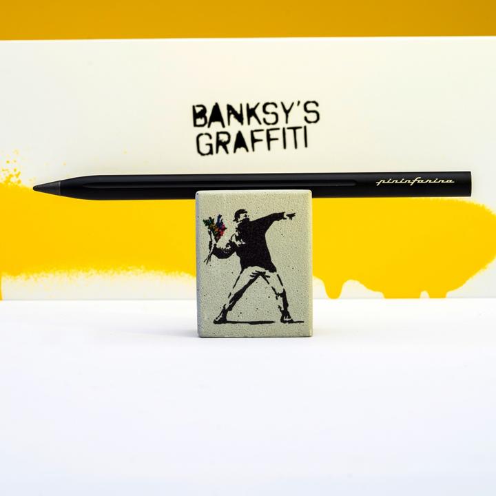 Actual product image Pininfarina Notebook Banksy Collection - Flower