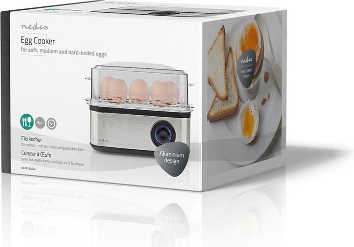 Actual product image Nedis KAEB130EAL - Vařič na Vejce | 8 ks | 3 fáze | miska | 500 Wattů