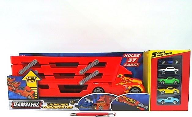 Produktbild HTI PROMO Auto Fahrzeug Transporter mit 5 Rennwagen Abschleppwagen TEAMSTERZ 1416669 p3