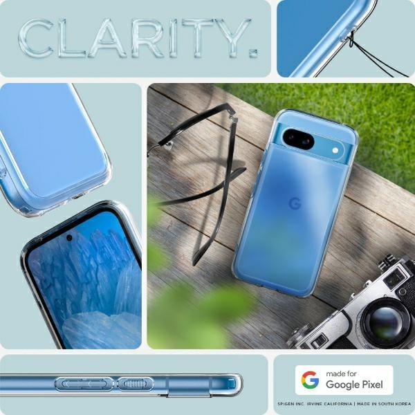 Immagine prodotto Spigen Cover posteriore ultra ibrida in TPU trasparente per Google Pixel 8a (Google Pixel 8a)