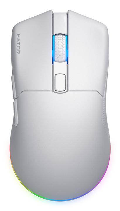 Actual product image Hator Pulsar 3 Wireless, white - Optical Yellow 100M Switches PixArt PMW 3311 (HTM631) (Cable)