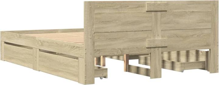 Actual product image VidaXL Bed frame with headboard (150 x 200 cm)