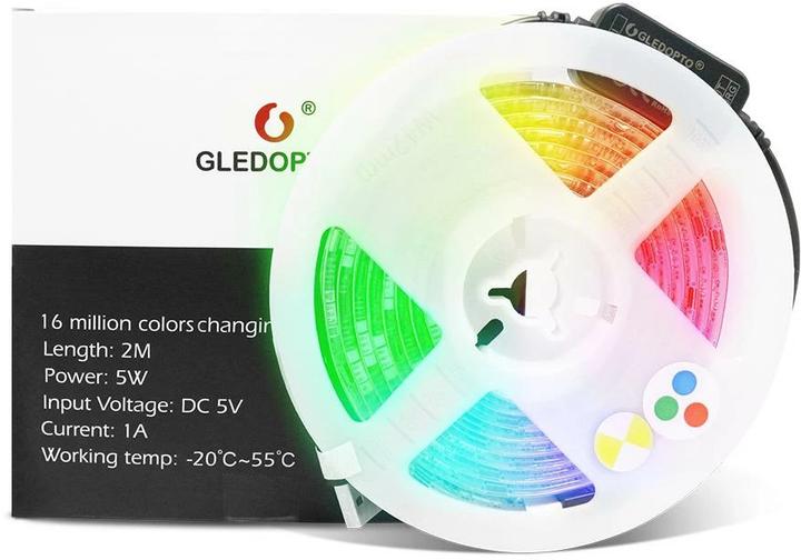 Produktbild Gledopto LED Stripe (Mehrfarbig, Neutralweiss, Tageslicht, Warmweiss, 200 cm, Indoor)