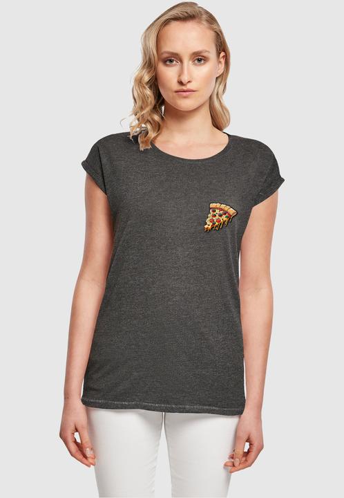Actual product image Merchcode Ladies Pizza Comic Extended Shoulder Tee - 116357 (XL)