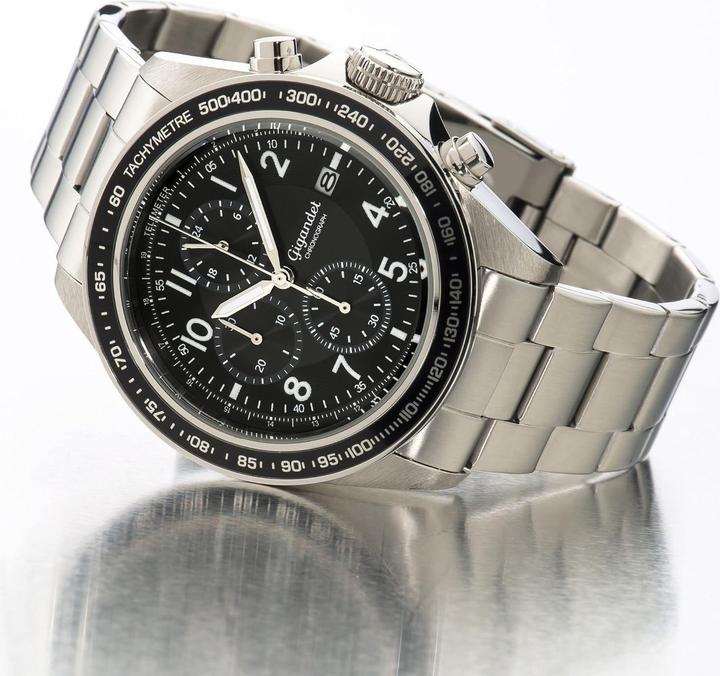 Actual product image Gigandet Analog Chronograph with Tachymeter Scale and 100m Water Resistance (Analogue wristwatch, Chronograph)