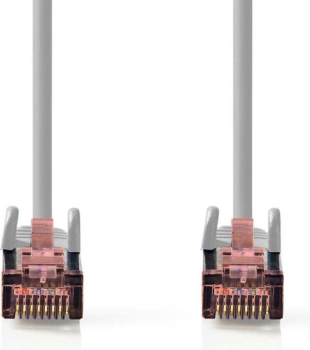 Actual product image Nedis CAT6 network cable | RJ45 plug | RJ45 plug | S/FTP | 30.0 m | Round | LSZH | Grey | Box (S/FTP, CAT6, 30 m)