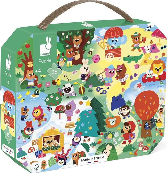 Janod Puzzle Jahreszeiten (36 pieces)