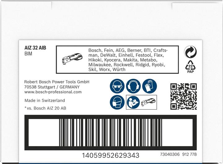 Produktbild Bosch Professional Zubehör PRO AIZ 32 AIB Blatt für Multifunktionswerkzeuge, 32 x 50 mm
