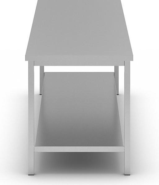Actual product image eurokraft basic Chrome nickel steel workbench (240 cm, 75 cm)