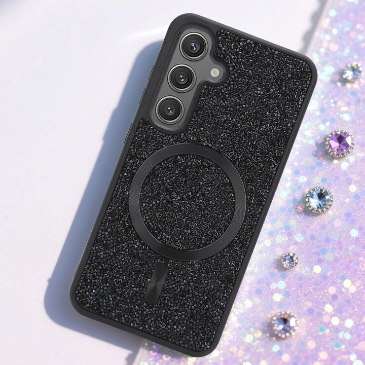 Produktbild Cadorabo Samsung Galaxy S25 Hülle kompatibel mit MagSafe Glitzer Case (Samsung Galaxy S25)