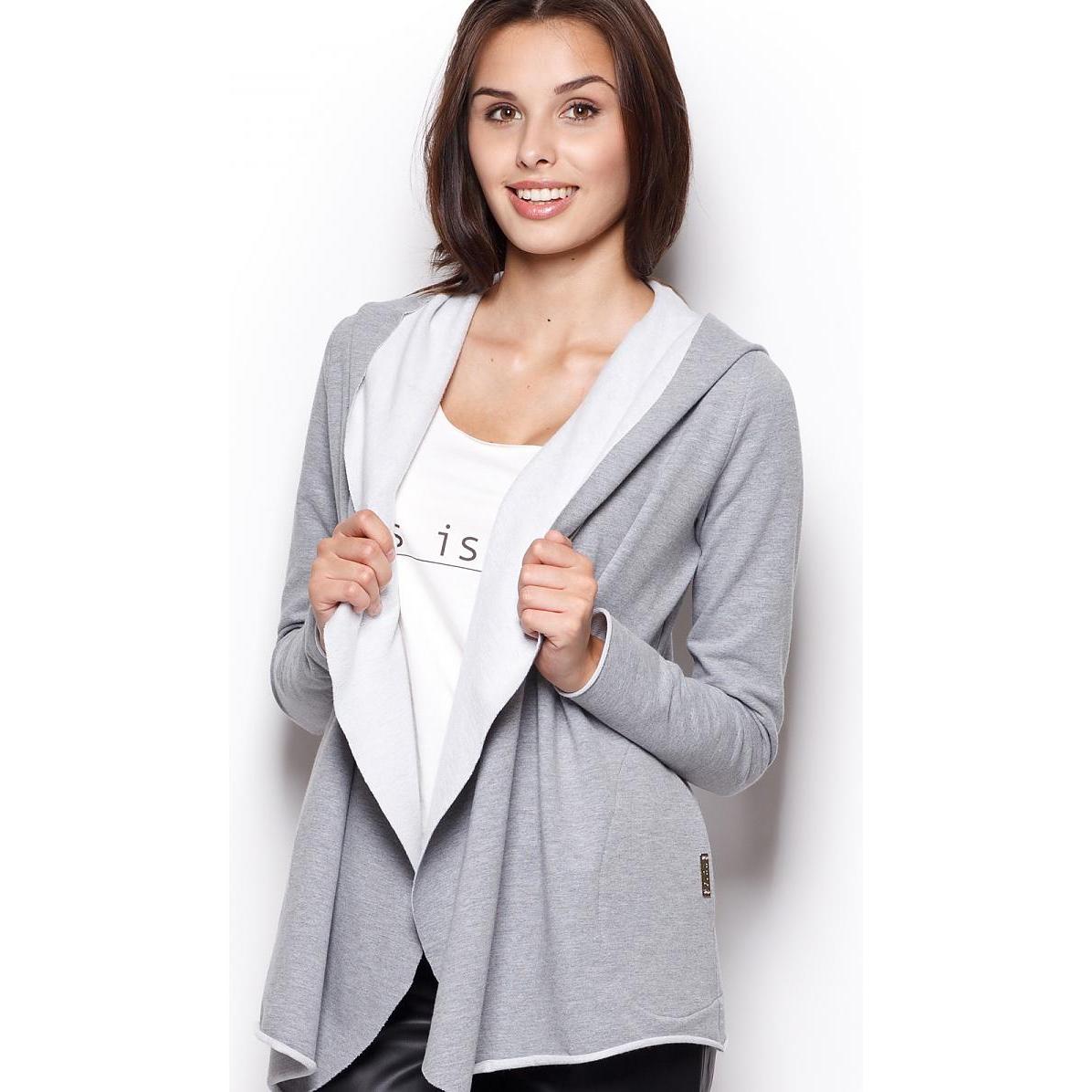 Figl, Damen, Pullover, Sweater, Grau, (XL)