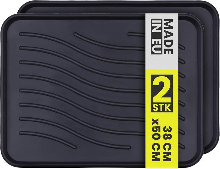 Bestlivings 2er-Pack Schuhabtropfschale (50 x 38 cm)