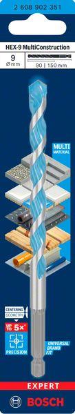 Image du produit Bosch Professional Zubehör Foret Expert HEX-9 Multi Construction, 9 x 90 x 150 mm (9 millimètres)