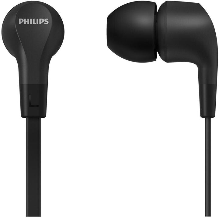 Image du produit Philips Écouteurs intra-auriculaires filaires, TAE1105BK (Pas de réduction du bruit, Filaire)