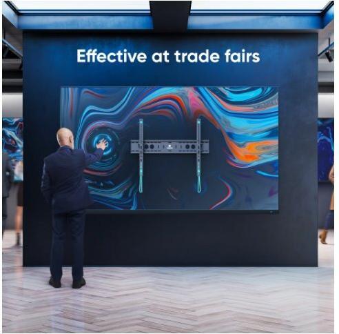 Produktbild Onkron folding TV wall mount for 60" to 110-inch screens 24" to 120.2 kg, black, VESA: 200x200 - 900 (120 kg)