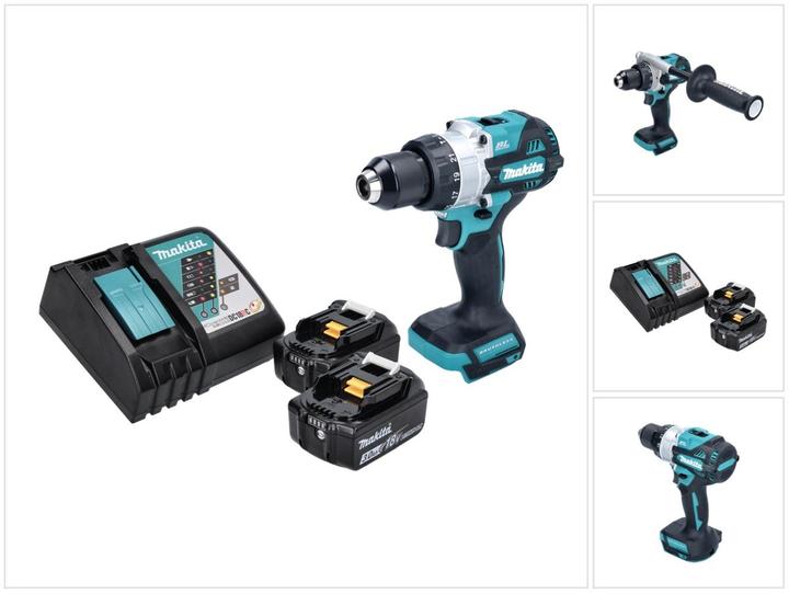 Makita DHP 486 RG Battery impact drill 18 V 130 Nm Brushless 2x