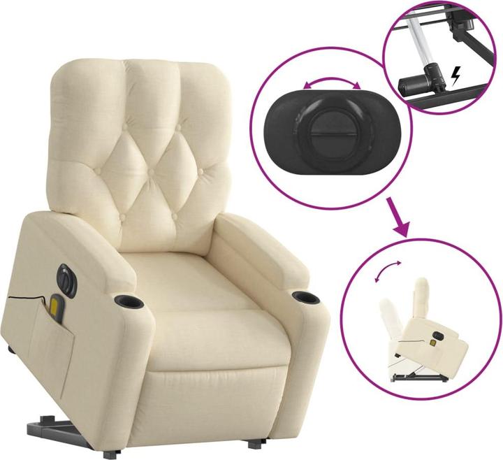 Image du produit vidaXL Massagesessel mit Aufstehhilfe