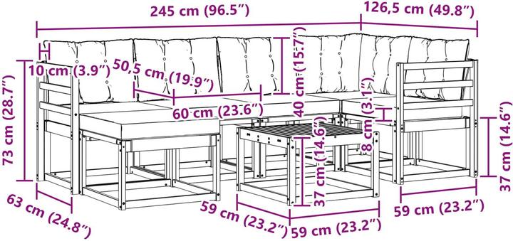 Image du produit vidaXL Sofa Set