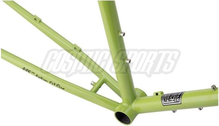 Actual product image Surly Disc Trucker touring bike frame kit, 26", 42cm, pea lime soup