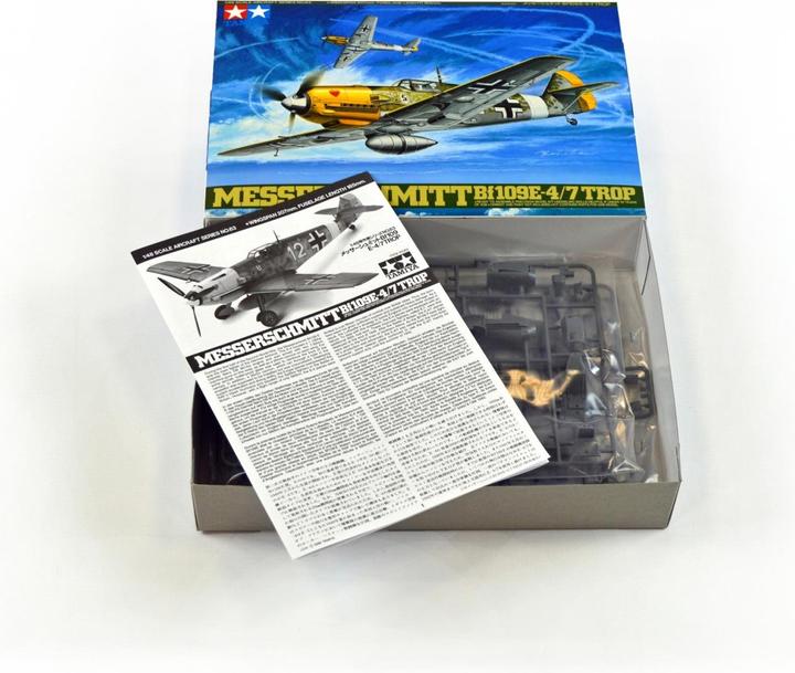Actual product image Tamiya Messerschmitt BF109E-4/7 Trop