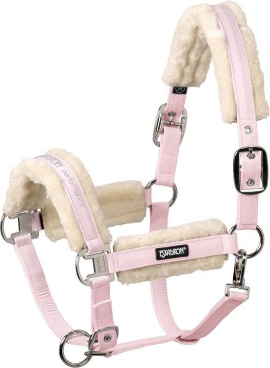 Eskadron Doppel-Pin-Halfter für Pferde aus Kunstpelz