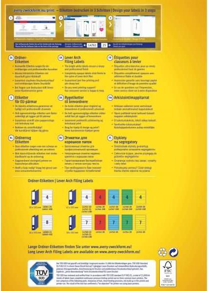 Actual product image Avery Folder labels, home office, small pack
