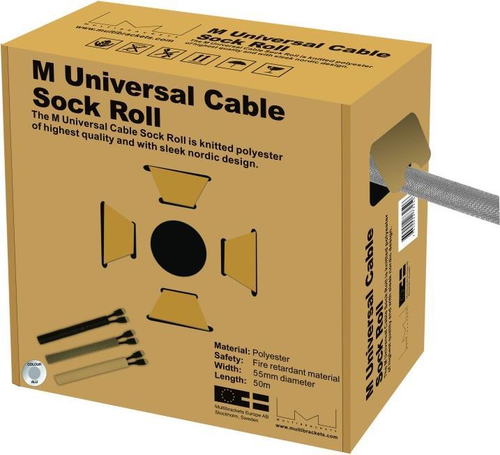 Actual product image Audioraq Cable conduit 2506 closed 55mm 50m silver (Cable conduit, 5000 cm)