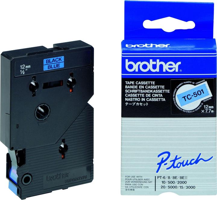 Brother P-Touch (1.20 cm, Bleu)