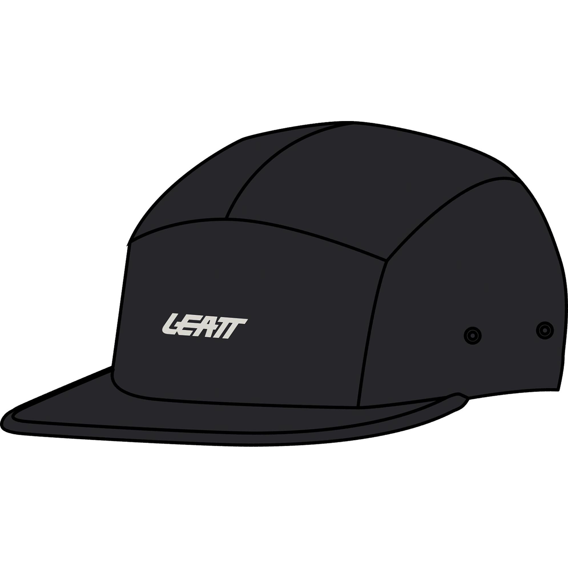 Leatt, Unisex, Cappellino, Cap 5-Panel S-XL Black, Nero, (S, XL, S, XL)